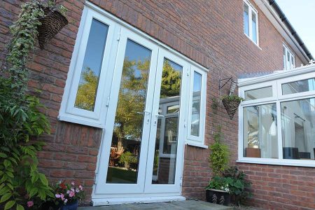 French doors made using thermally efficient uPVC
